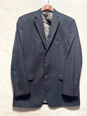Ralph Lauren Men's Navy Plaid Blazer and a Navy 42L